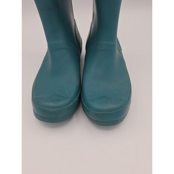 Hunter Kids Blue Rain Boots, Size Girls 4, Rubber Knee High, Authentic Unisex - Picture 4 of 8